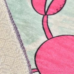 Top Square Kinderteppich Mermaid - Samtstoff / Polyester - Mehrfarbig -Teppiche populaire boutique 1000329812 220307 030 DETAILS P000000001000329812