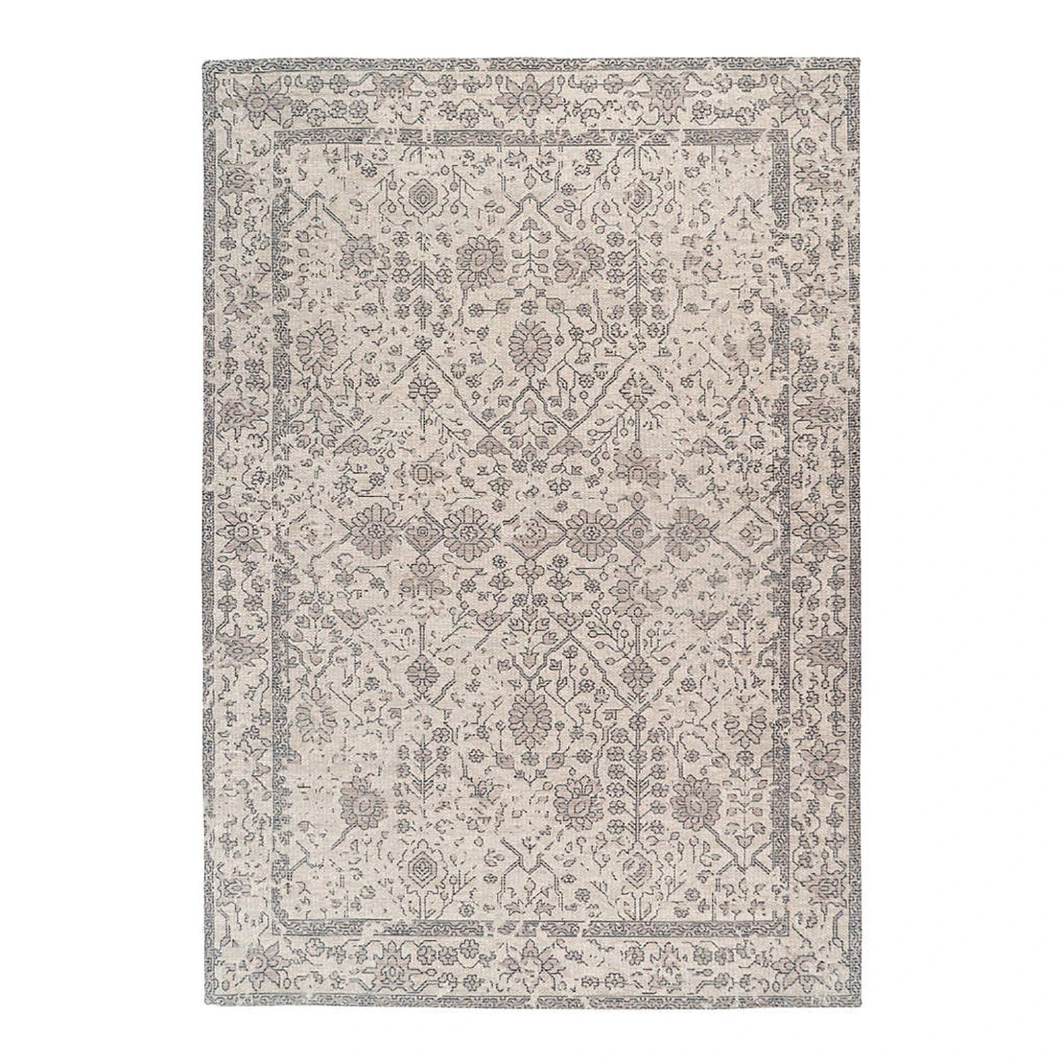 INSTYLE by Kayoom Kurzflorteppich Percy 100 - Baumwolle / Polyester - Creme - 80 x 150 cm 1 INSTYLE by Kayoom Kurzflorteppich Percy 100 - Baumwolle / Polyester - Creme - 80 x 150 cm