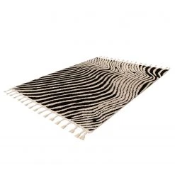 INSTYLE by Kayoom Hochflorteppich Lovis 600 - Polypropylen - Creme / Schwarz - 120 x 170 cm -Teppiche populaire boutique 1000334161 220303 030 DETAILS P000000001000334161