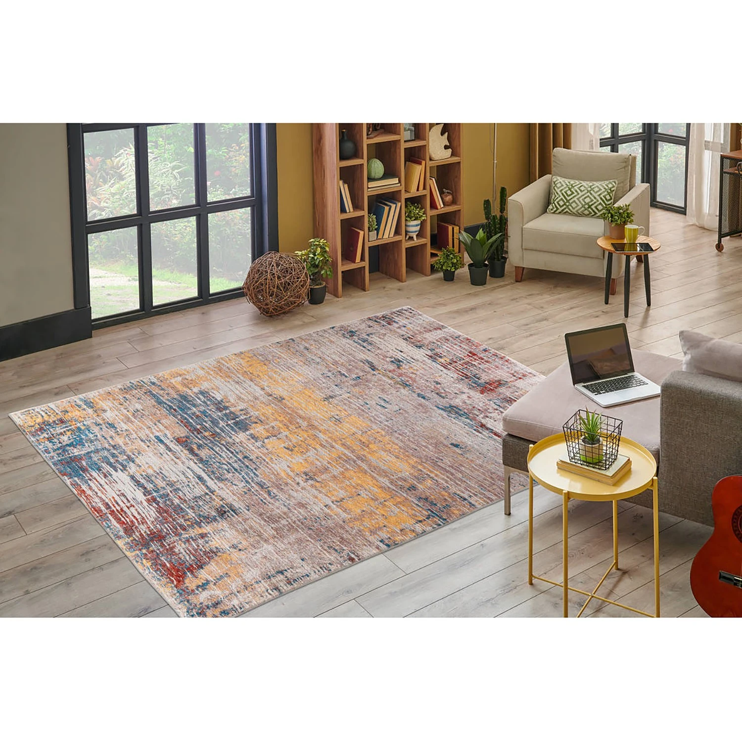 INSTYLE by Kayoom Kurzflorteppich Ilian 100 - Polyester PVC - Mehrfarbig - 160 x 230 cm 2 INSTYLE by Kayoom Kurzflorteppich Ilian 100 - Polyester PVC - Mehrfarbig - 160 x 230 cm – Bild 2