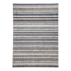 Gino Falcone Kurzflorteppich Fasa III - Microfaser Polyester - Grau - 190 x 290 cm