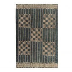 Gino Falcone Kurzflorteppich Aurora 039 - Kunstfaser - Blau - 120 x 180 cm