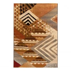 Gino Falcone Kurzflorteppich Aurora 035 - Kunstfaser - Braun - 120 x 180 cm