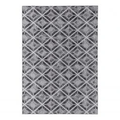 Gino Falcone Kurzflorteppich Serena I - Polyester - Grau - 50 x 80 cm