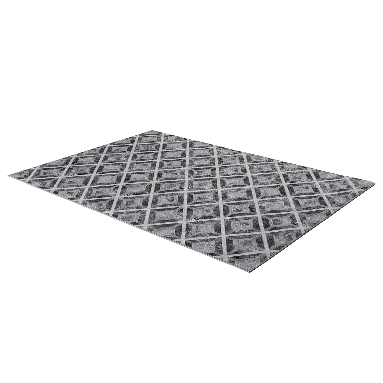 Gino Falcone Kurzflorteppich Serena I - Polyester - Grau - 50 x 80 cm 2 Gino Falcone Kurzflorteppich Serena I - Polyester - Grau - 50 x 80 cm – Bild 2