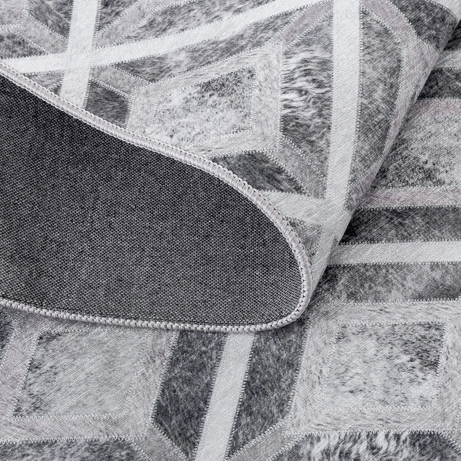 Gino Falcone Kurzflorteppich Serena I - Polyester - Grau - 50 x 80 cm 7 Gino Falcone Kurzflorteppich Serena I - Polyester - Grau - 50 x 80 cm – Bild 7