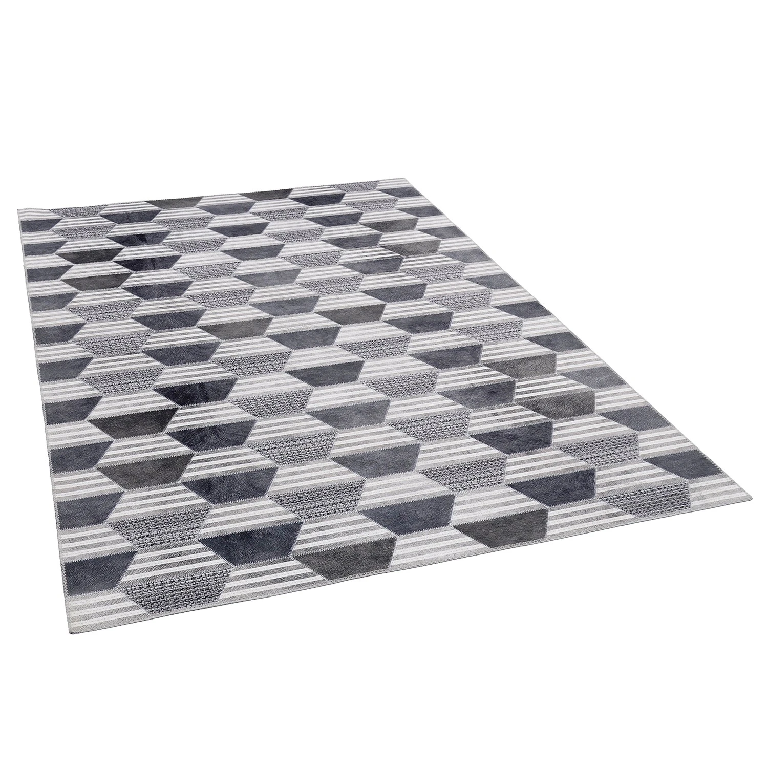 Gino Falcone Kurzflorteppich Serena V - Polyester - Grau - 50 x 80 cm 2 Gino Falcone Kurzflorteppich Serena V - Polyester - Grau - 50 x 80 cm – Bild 2