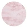 Gino Falcone Hochflorteppich Sara II - Polyester - Rosa - Durchmesser: 120 cm