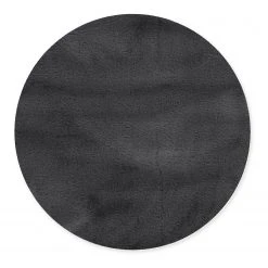 Gino Falcone Hochflorteppich Sara II - Polyester - Anthrazit - Durchmesser: 120 cm