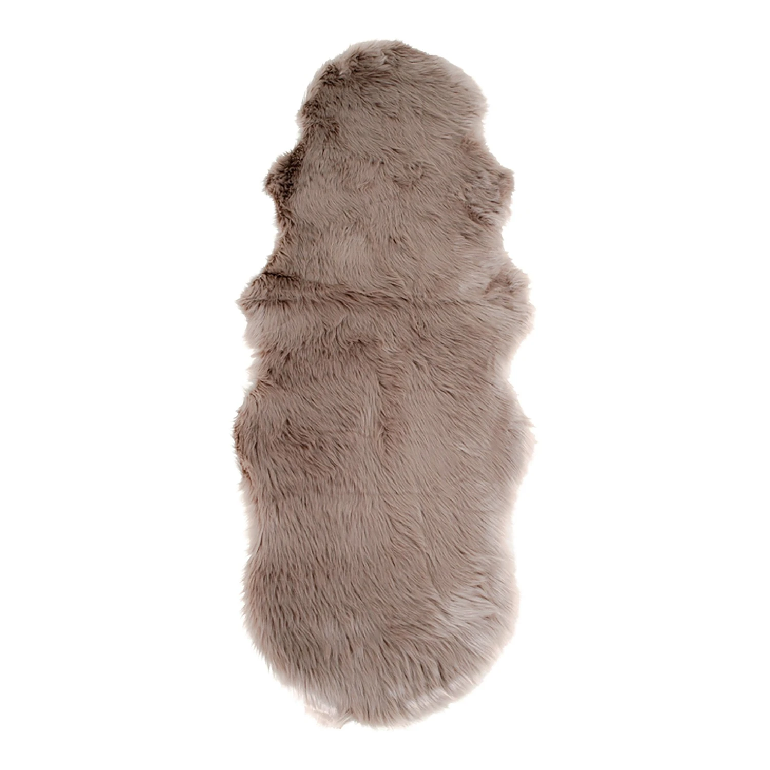 Top Square Fellteppich Lambskin Artificial II - Polyester - Hellbraun 1 Top Square Fellteppich Lambskin Artificial II - Polyester - Hellbraun