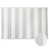 Butlers Outdoorteppich COLOUR CLASH Streifen I - Polypropylen / recyceltes Material Grau