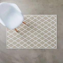 Butlers Outdoorteppich COLOUR CLASH Rauten II - Polypropylen - Natur - 118 x 180 cm -Teppiche populaire boutique 1000338262 220228 023 MOOD DETAILS P000000001000338262 mood 1