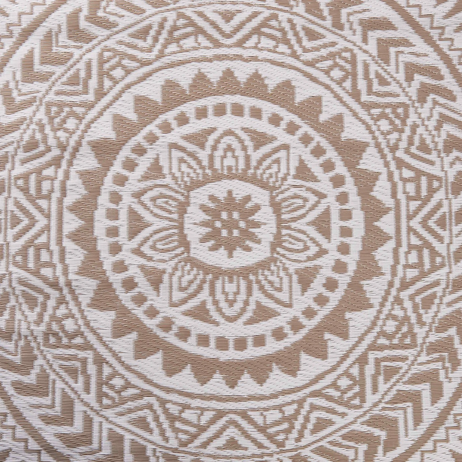 Butlers In-/ Outdoorteppich COLOUR CLASH Circles - Polypropylen / recyceltes Material - Beige 3 Butlers In-/ Outdoorteppich COLOUR CLASH Circles - Polypropylen / recyceltes Material - Beige – Bild 3