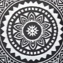 Butlers Outdoorteppich COLOUR CLASH Mosaik III - Polypropylen - Schwarz / Weiß -Teppiche populaire boutique 1000338307 220228 030 DETAILS P000000001000338307