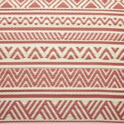 Butlers Outdoorteppich COLOUR CLASH Streifen III - Polypropylen - Hellrot / Creme -Teppiche populaire boutique 1000338310 220726 030 DETAILS P000000001000338310