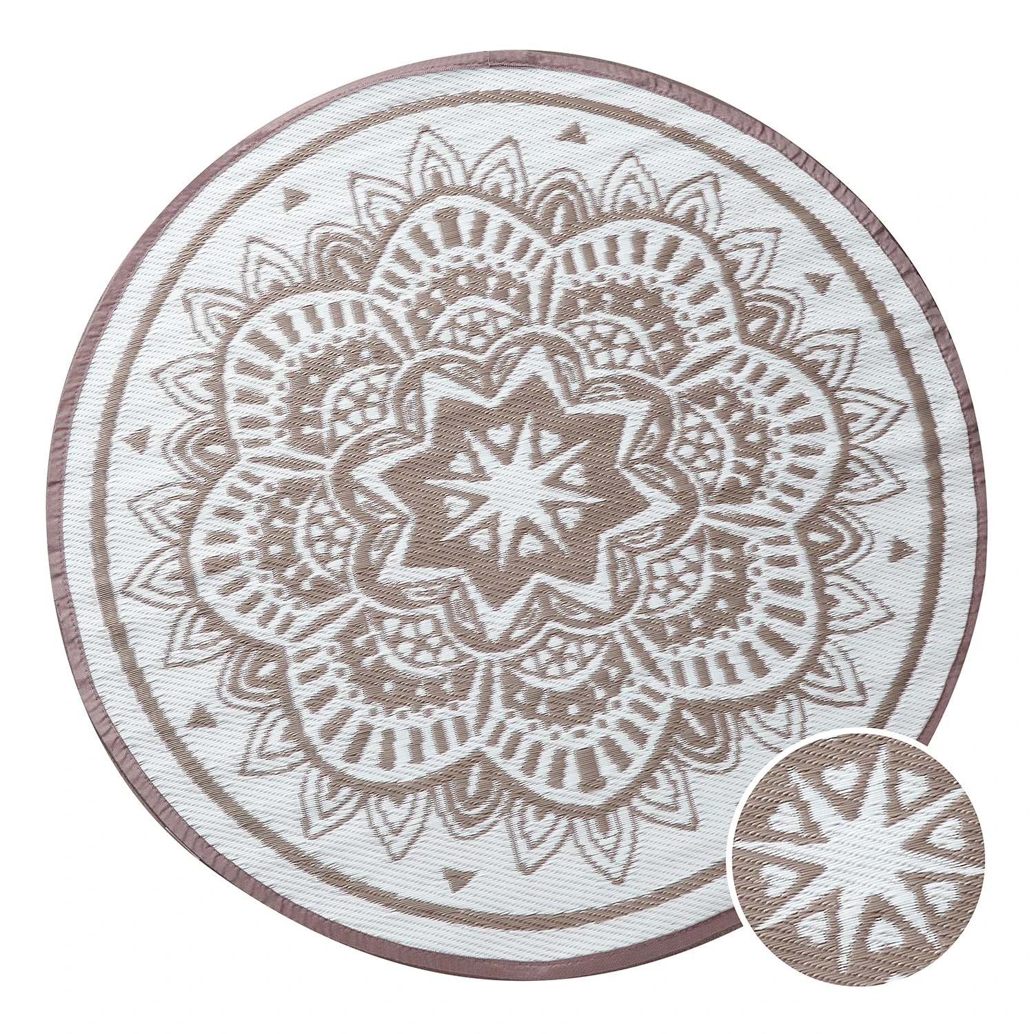 Butlers Outdoorteppich COLOUR CLASH Streifen II - Polypropylen - Natur / Weiß 1 Butlers Outdoorteppich COLOUR CLASH Streifen II - Polypropylen - Natur / Weiß