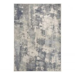 ELLE DECORATION Kurzflorteppich Allier - Viskose / Polyester - Blau - 120 x 170 cm