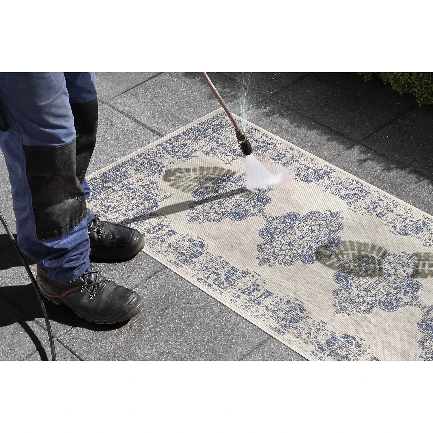 Freundin Home Collection In-/ Outdoor Wendeläufer Camella - Polypropylen - Blau - 80 x 350 cm 4 Freundin Home Collection In-/ Outdoor Wendeläufer Camella - Polypropylen - Blau - 80 x 350 cm – Bild 4