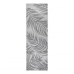 Northrugs In-/Outdoorläufer Palmera - Polypropylen - Grau - 70 x 200 cm