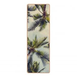 Bilderwelten Läufer/Yogamatte Die Palmen - Oberfläche: Kork / Unterseite: Naturkautschuk - Grün