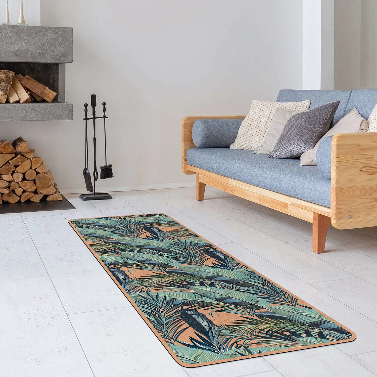 Bilderwelten Läufer/Yogamatte Blätterdschungel - Oberfläche: Kork / Unterseite: Naturkautschuk - Grün 3 Bilderwelten Läufer/Yogamatte Blätterdschungel - Oberfläche: Kork / Unterseite: Naturkautschuk - Grün – Bild 3