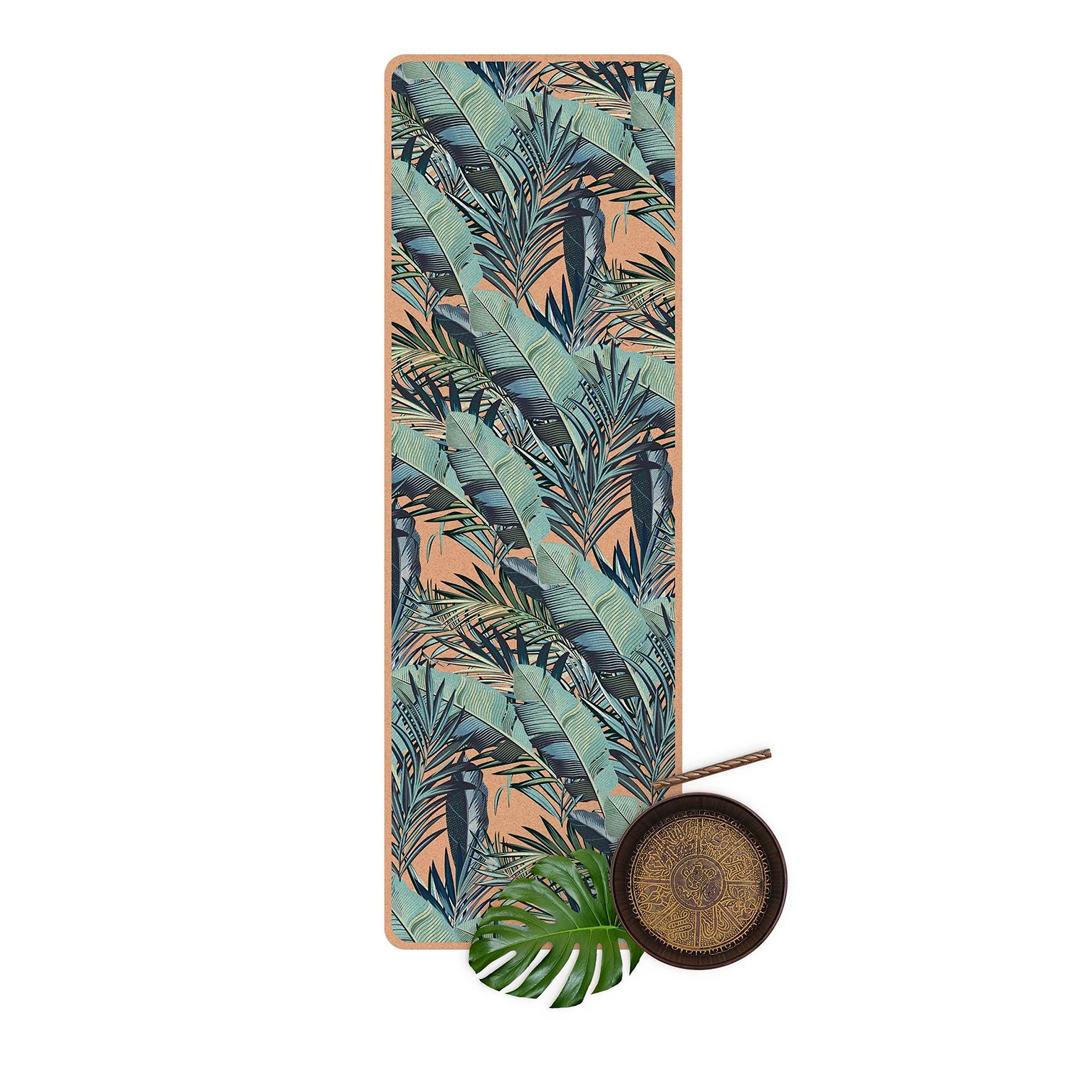 Bilderwelten Läufer/Yogamatte Blätterdschungel - Oberfläche: Kork / Unterseite: Naturkautschuk - Grün 5 Bilderwelten Läufer/Yogamatte Blätterdschungel - Oberfläche: Kork / Unterseite: Naturkautschuk - Grün – Bild 5