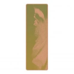 Bilderwelten Läufer/Yogamatte Wiesengebirge - Oberfläche: Kork / Unterseite: Naturkautschuk - Grün