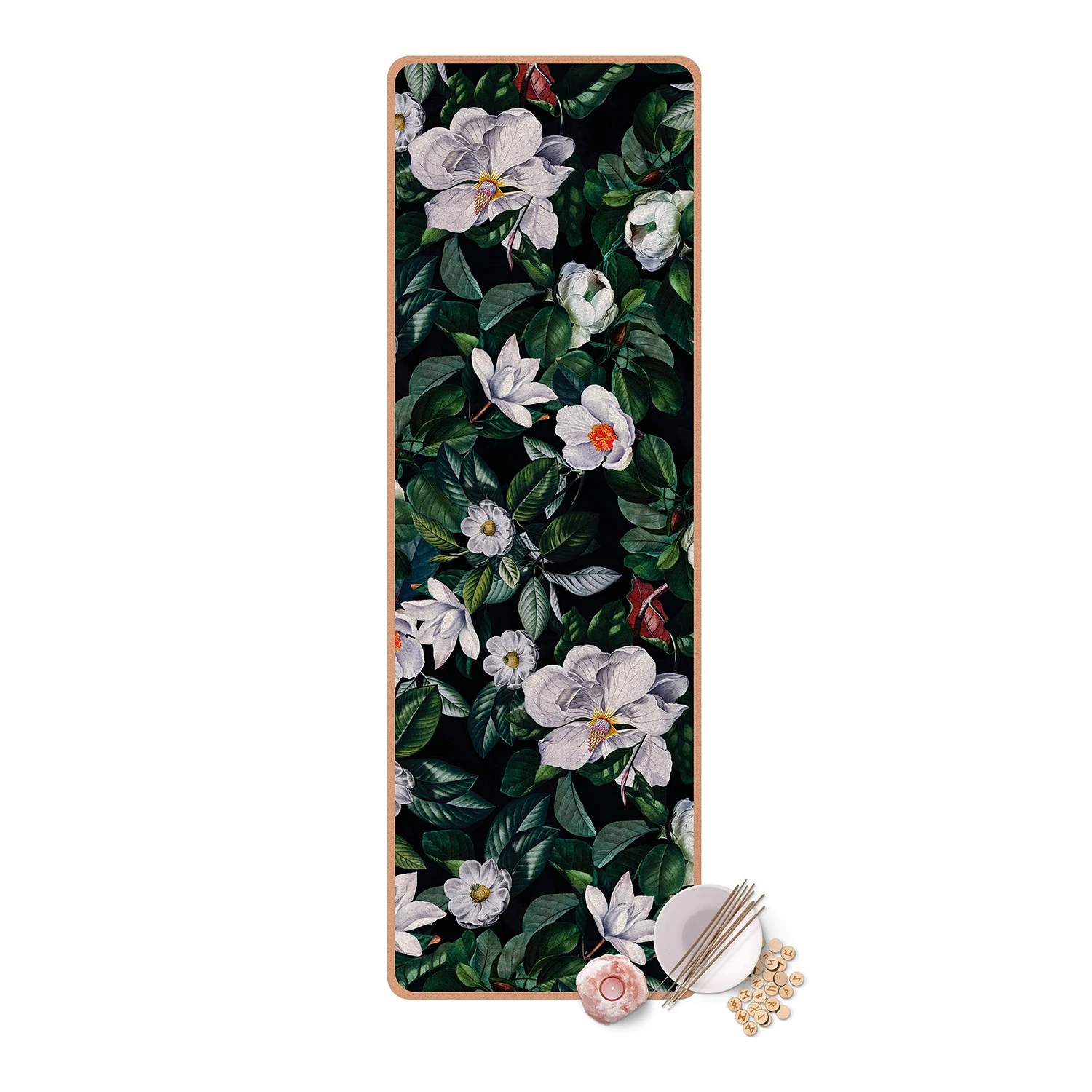 Bilderwelten Läufer/Yogamatte Tropische Nacht - Oberfläche: Kork / Unterseite: Naturkautschuk - Grün 5 Bilderwelten Läufer/Yogamatte Tropische Nacht - Oberfläche: Kork / Unterseite: Naturkautschuk - Grün – Bild 5