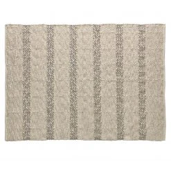 Top Square Wollteppich Ahiara - Wolle / Baumwolle - Beige