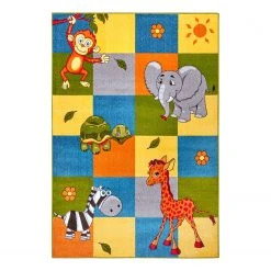 Hanse Home Kinderläufer Patchwork Zoo - Polypropylen-Heatset - Mehrfarbig