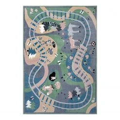 Hanse Home Kinderteppich Forest Route - Polypropylen-Heatset - Mehrfarbig - 160 x 230 cm