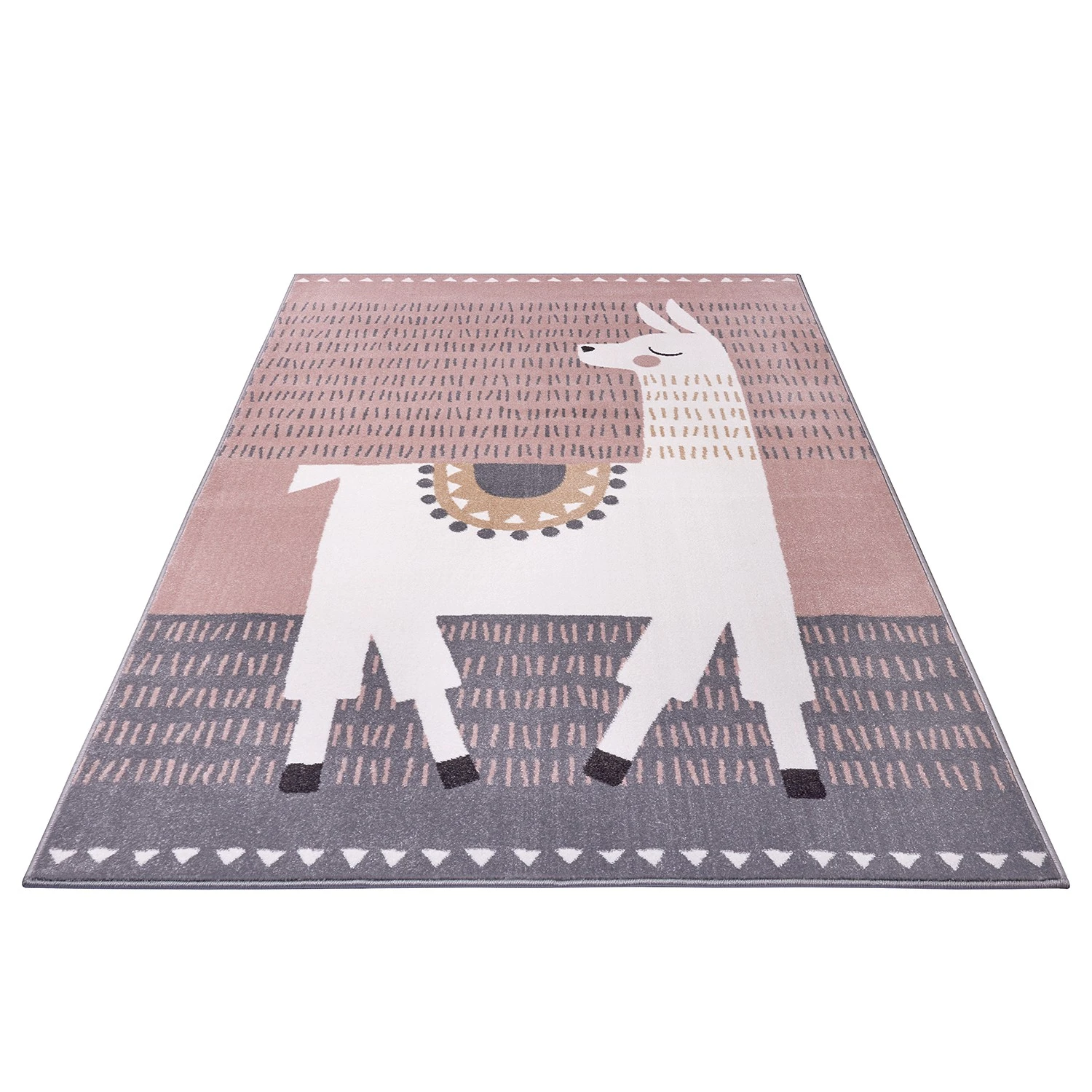 Hanse Home Kinderteppich Alpaca Dolly - Polypropylen-Heatset - Grau / Pink - 200 x 290 cm 3 Hanse Home Kinderteppich Alpaca Dolly - Polypropylen-Heatset - Grau / Pink - 200 x 290 cm – Bild 3