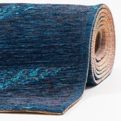 SANSIBAR Kurzflorteppich Keitum 011 I - Polyester / Baumwolle - Blau - 160 x 230 cm 11 SANSIBAR Kurzflorteppich Keitum 011 I - Polyester / Baumwolle - Blau - 160 x 230 cm -Teppiche populaire boutique 1000361386 220707 060 DETAILS P000000001000361386