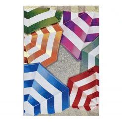 SANSIBAR In-/ Outdoorteppich Rantum Beach 019 - Kunstfaser - Mehrfarbig - 60 x 100 cm