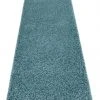RugsX Teppich, Läufer SOFFI shaggy 5cm blau - 80 x 300 cm