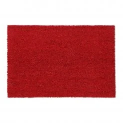 Relaxdays Rote Fußmatte aus Kokos