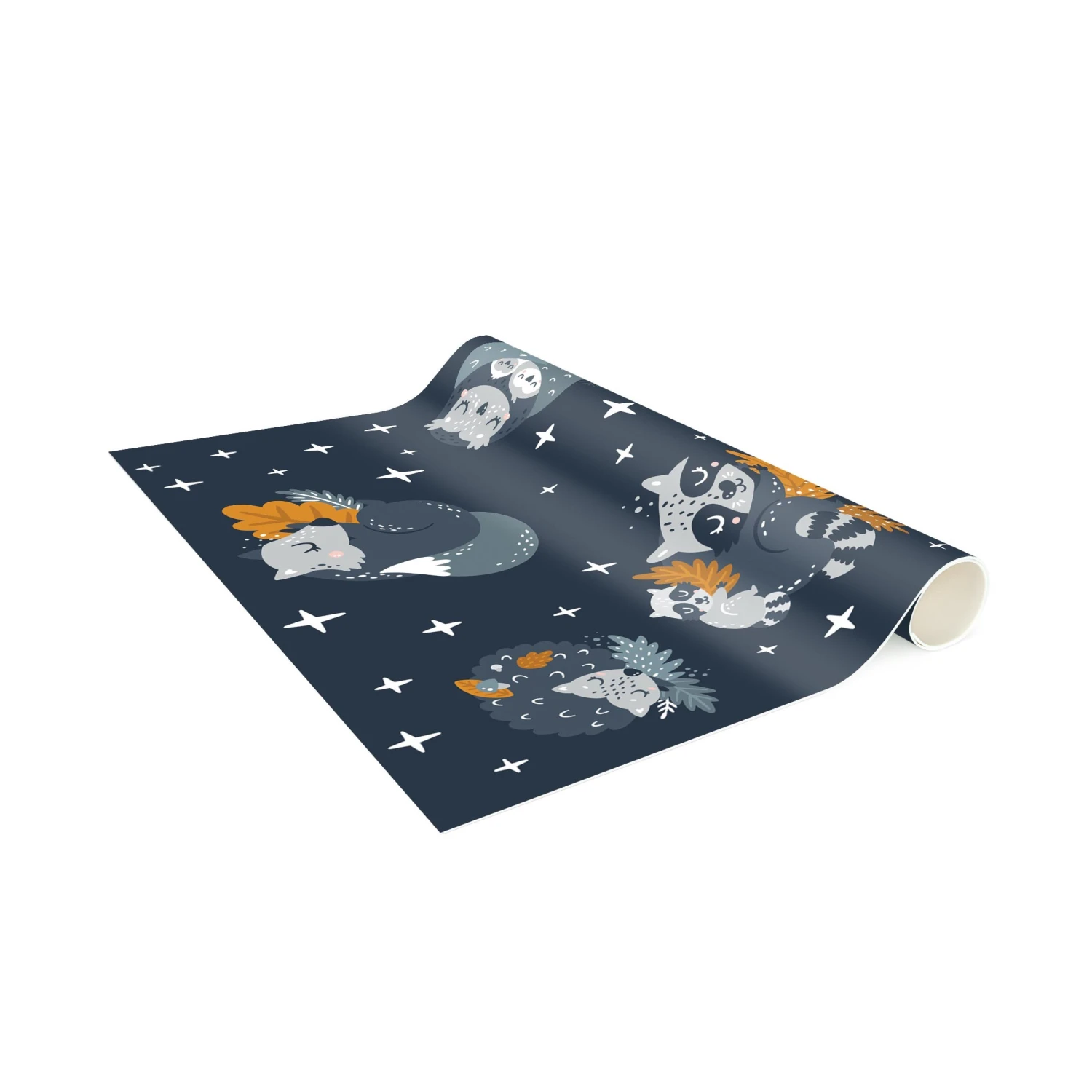 Bilderwelten Skandinavische Tierfamilien in der Nacht - 40 x 80 cm - Durchmesser: 80 cm 6 Bilderwelten Skandinavische Tierfamilien in der Nacht - 40 x 80 cm - Durchmesser: 80 cm – Bild 6