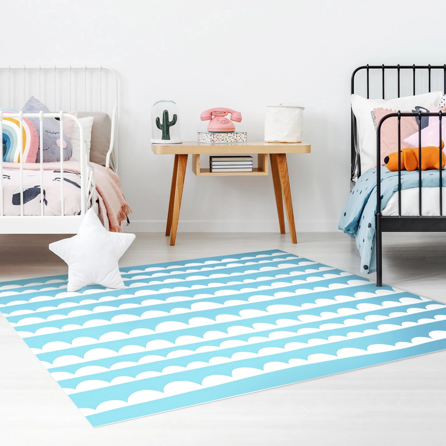 Bilderwelten Weiße Wolkenbänder im Blauen Himmel - 160 x 160 cm - Durchmesser: 160 cm 2 Bilderwelten Weiße Wolkenbänder im Blauen Himmel - 160 x 160 cm - Durchmesser: 160 cm – Bild 2