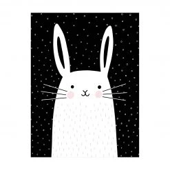 Bilderwelten Tierpark mit Mustern - Hase - 120 x 160 cm - Durchmesser: 160 cm