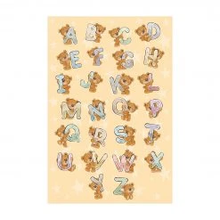 Bilderwelten Alphabet mit Teddy von A bis Z - 60 x 90 cm - Durchmesser: 90 cm