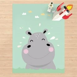 Bilderwelten Das glückliche Nilpferd - 90 x 120 cm - Durchmesser: 120 cm 10 Bilderwelten Das glückliche Nilpferd - 90 x 120 cm - Durchmesser: 120 cm -Teppiche populaire boutique 2ebf30bea590407a93d6839c949d9109