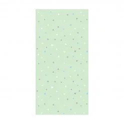 Bilderwelten Bunte Pastelldreiecke auf Grün - 80 x 160 cm - Durchmesser: 160 cm