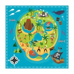 Bilderwelten Willkommen auf der Pirateninsel - 100 x 100 cm - Durchmesser: 100 cm