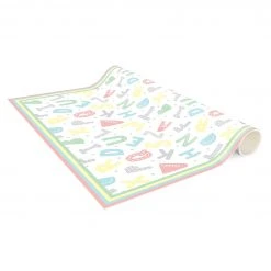 Bilderwelten Alphabet in Pastellfarben mit Rahmen - 160 x 240 cm - Durchmesser: 240 cm -Teppiche populaire boutique 41590b34c775444389cf1812dcbf4957