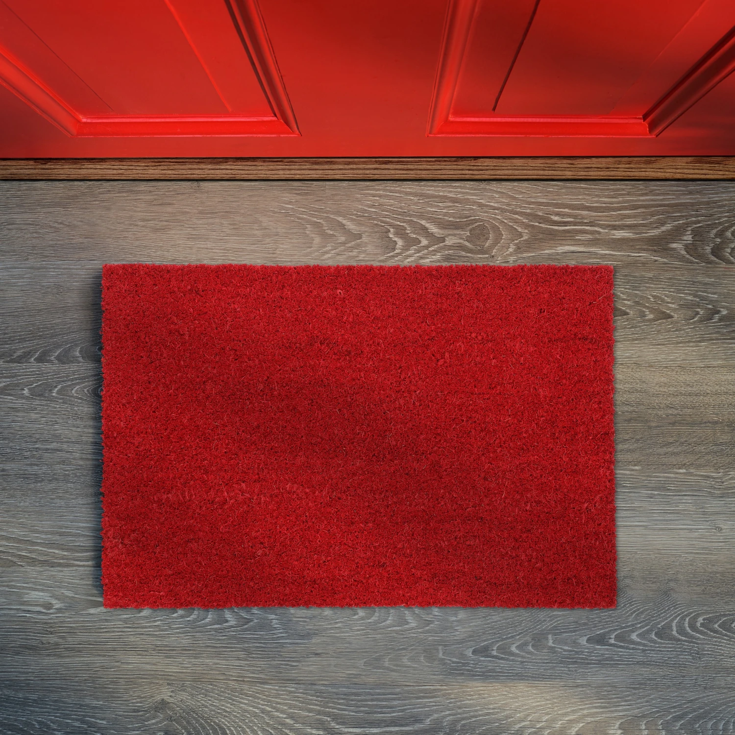 Relaxdays Rote Fußmatte aus Kokos 2 Relaxdays Rote Fußmatte aus Kokos – Bild 2