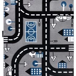 RugsX Kinderteppich PETIT CITY STADT STRAßEN - 240 x 330 cm