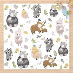 Bilderwelten Skandinavische Tierfamilien umarmen sich - 160 x 160 cm - Durchmesser: 160 cm 9 Bilderwelten Skandinavische Tierfamilien umarmen sich - 160 x 160 cm - Durchmesser: 160 cm -Teppiche populaire boutique 4c66f024201b411ea7dad9a152ef24b4