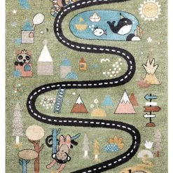 RugsX Teppich FUN Route für Kinder, Straße, - 240 x 330 cm