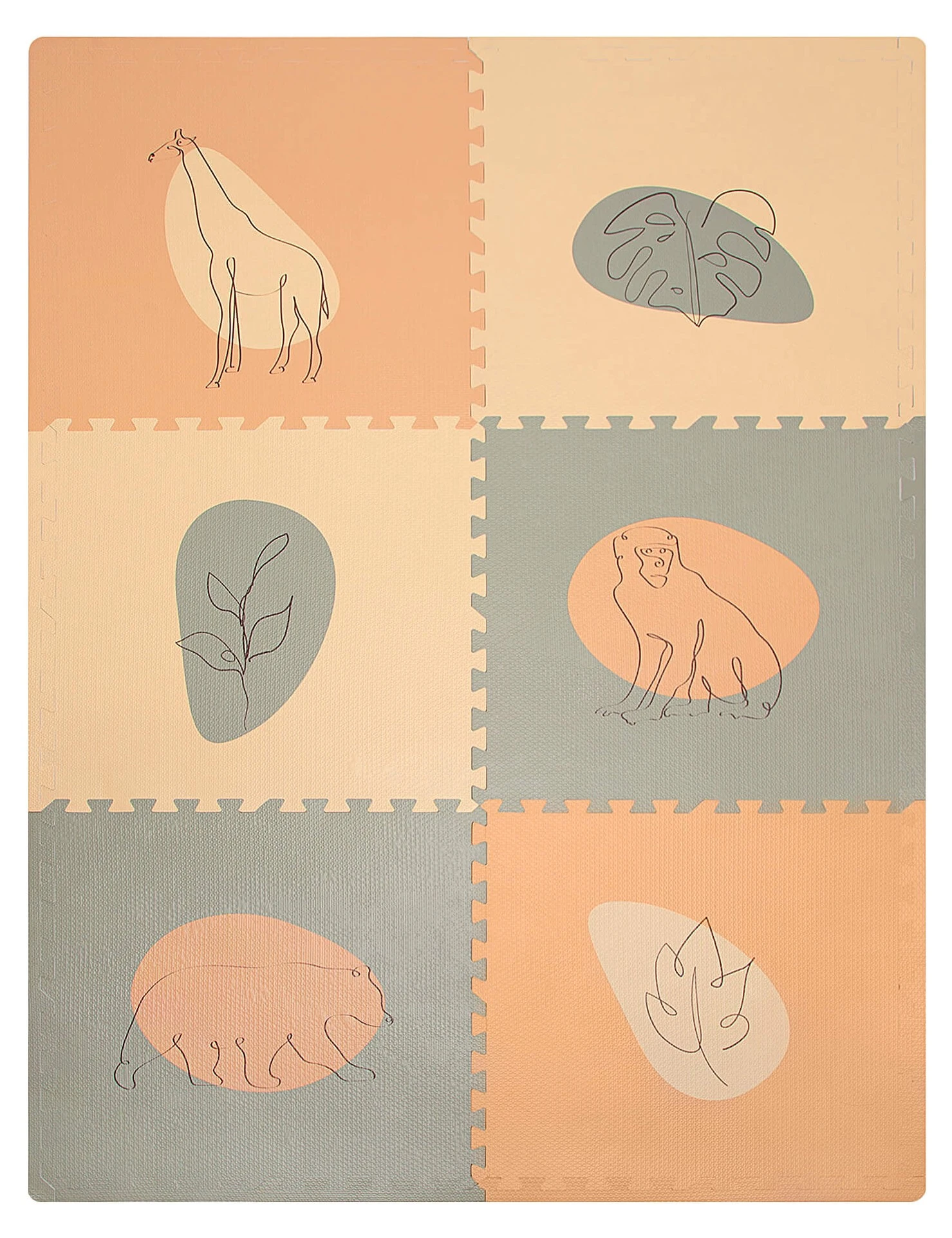 Hakuna Matte XXL Puzzlematte für Babys - Jugle Sunset 1 Hakuna Matte XXL Puzzlematte für Babys - Jugle Sunset