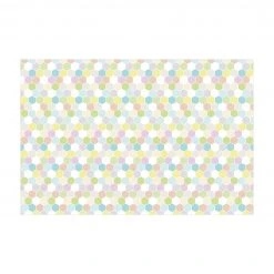 Bilderwelten No.YK52 Sechseck Pastell - 240 x 160 cm - Durchmesser: 160 cm